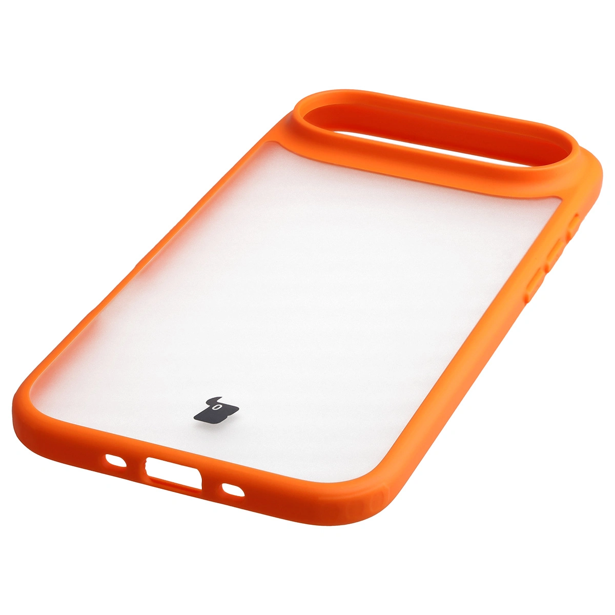 Zintegrowane przyciski, wycięcia i hybrydowy materiał w etui Bizon Case Angelo do Apple iPhone Air